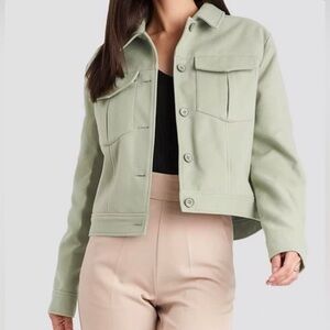 Anthropologie Joie Sage Green Shacket Size M